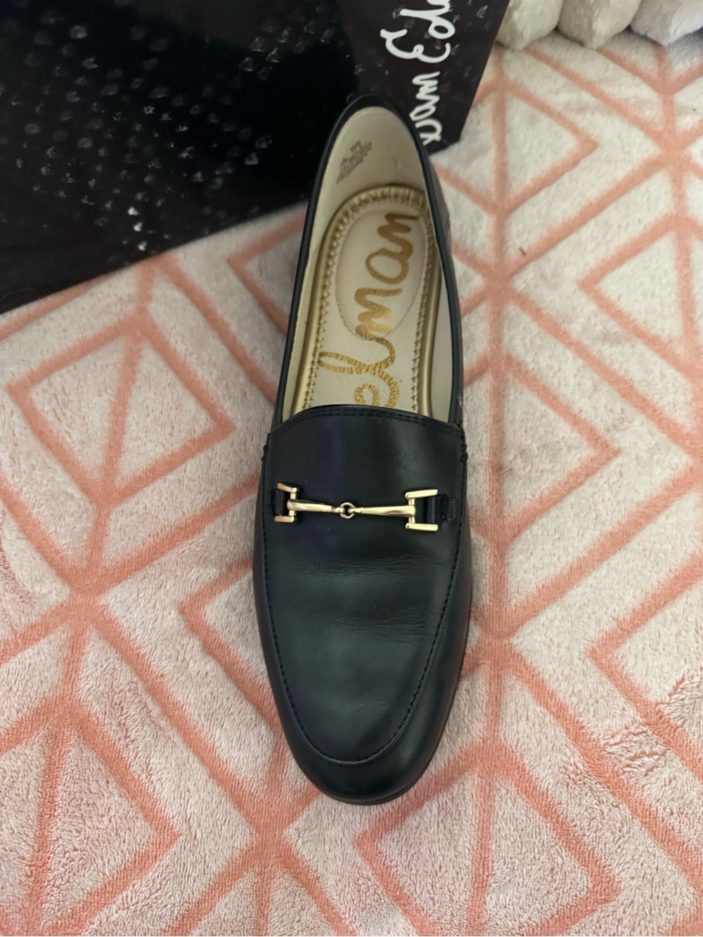 Sam Edelman Women’s Black Leather Bit Loafers - Picture 4 of 7